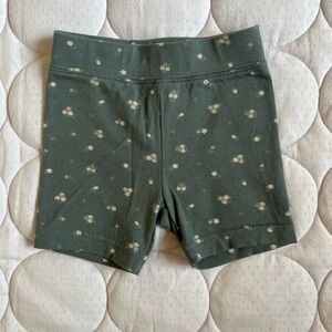 Jamie Kay Green Floral Bike Shorts - Irina Lava